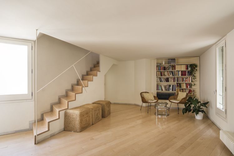 Sala de lectura de Casa Adret