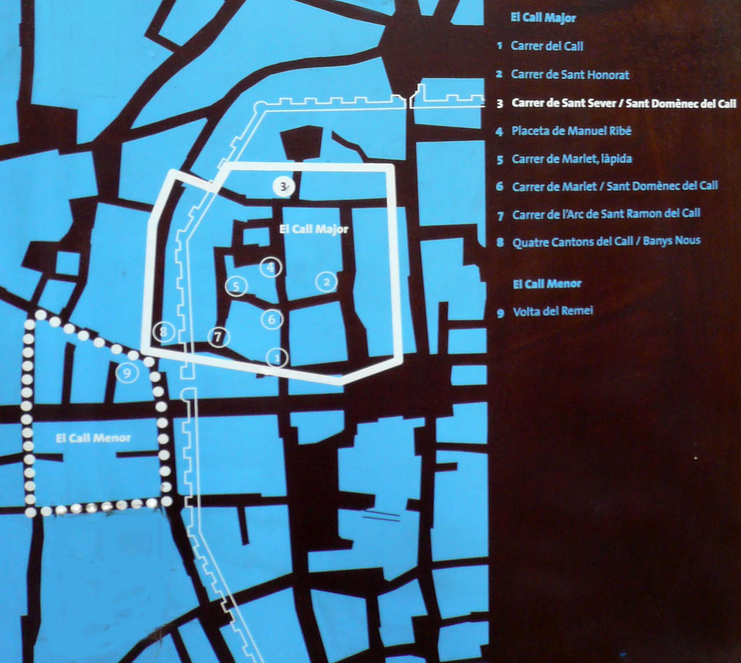 Mapa del Call, Barcelona